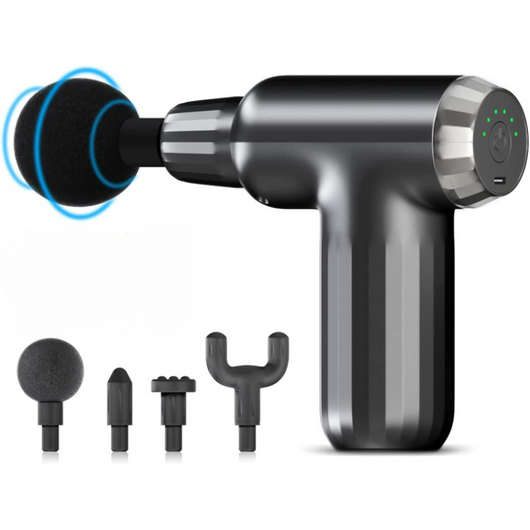 💪 Muscle Massage Gun FH-820 – Deep Tissue Relief with 4 Interchangeable Heads! ✨