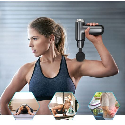 💪 Muscle Massage Gun FH-820 – Deep Tissue Relief with 4 Interchangeable Heads! ✨