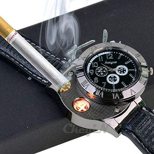 🔥 New Military USB Lighter Watch – Stylish, Durable & Multi-Functional! ⌚⚡